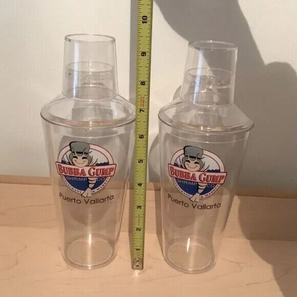 TWO piece set Cocktail Shakers Bubba Gump Shrimp Co - Picture 4 of 5